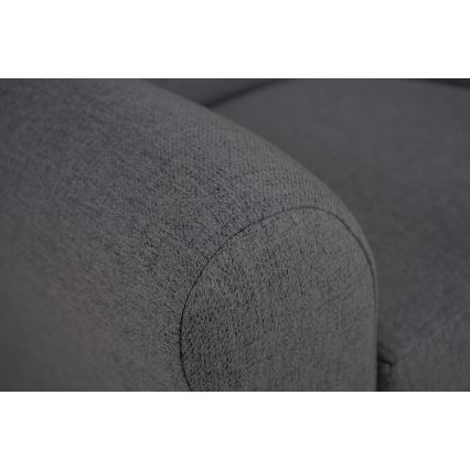 Fauteuil à oreilles VIVA gris foncé