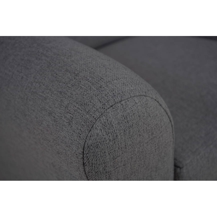 Fauteuil à oreilles VIVA gris foncé