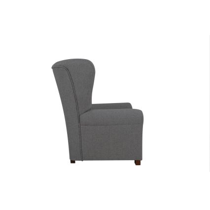 Fauteuil à oreilles VIVA gris foncé