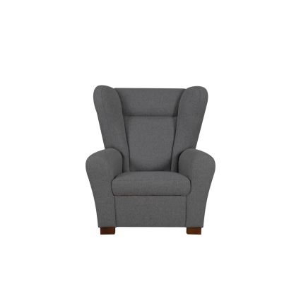 Fauteuil à oreilles VIVA gris foncé