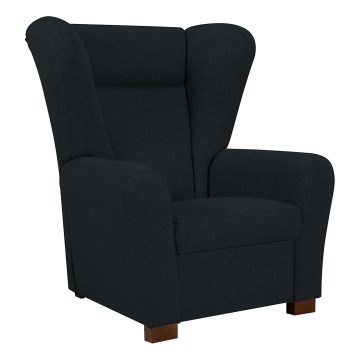 Fauteuil à oreilles VIVA noir