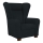 Fauteuil à oreilles VIVA noir