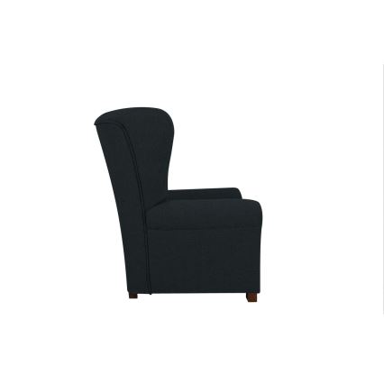 Fauteuil à oreilles VIVA noir