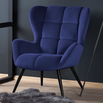 Fauteuil CHATEU bleu foncé