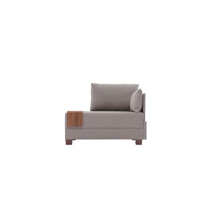 Fauteuil d'angle TULA beige, côté droit