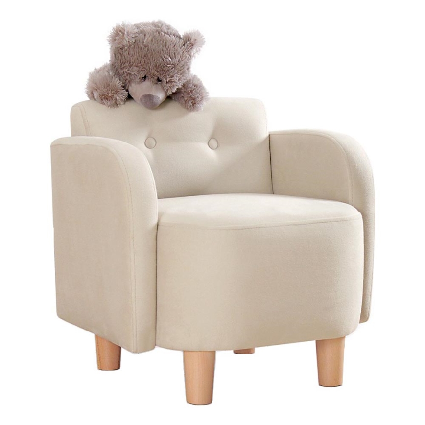 Fauteuil enfant DORY, coloris crème