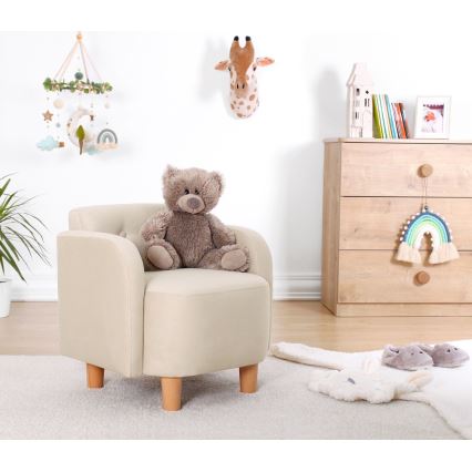 Fauteuil enfant DORY, coloris crème