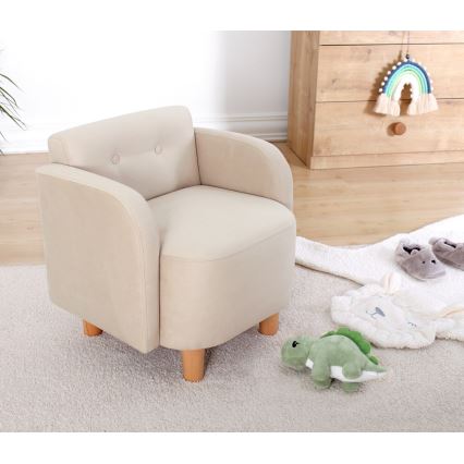Fauteuil enfant DORY, coloris crème