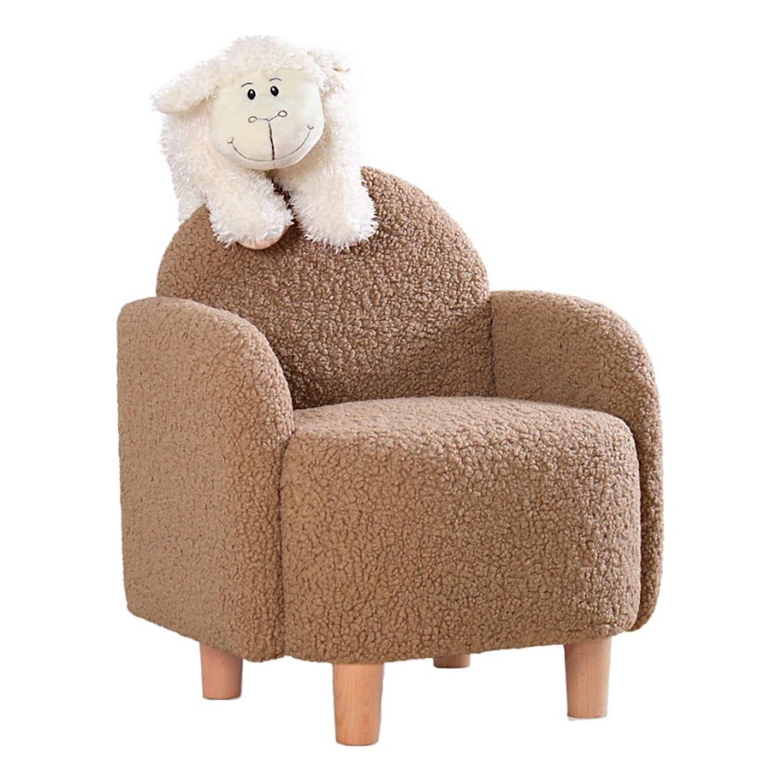 Fauteuil enfant DORY marron