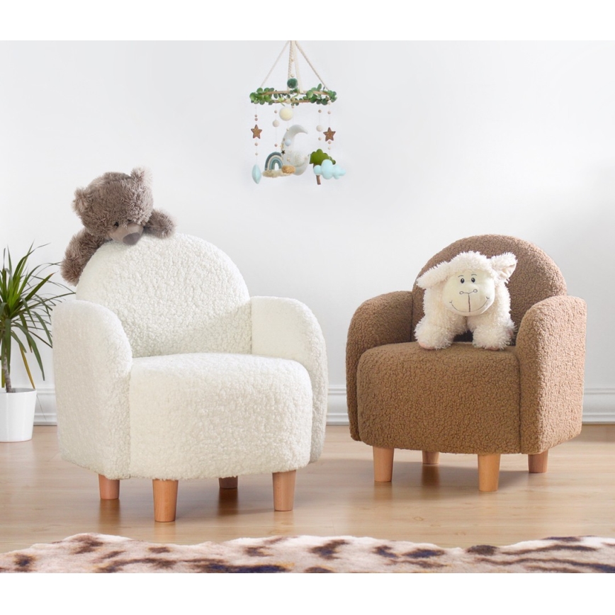 Fauteuil enfant DORY marron