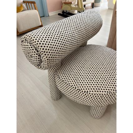 Fauteuil enfant MAVI beige/noir