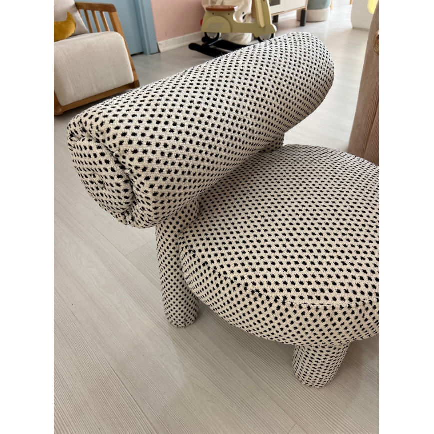 Fauteuil enfant MAVI beige/noir
