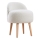 Fauteuil enfant MIKI Ø 46 cm blanc