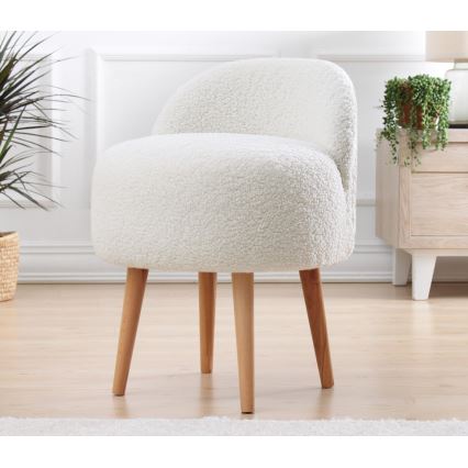 Fauteuil enfant MIKI Ø 46 cm blanc