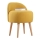 Fauteuil enfant NIKI Ø 46 cm jaune