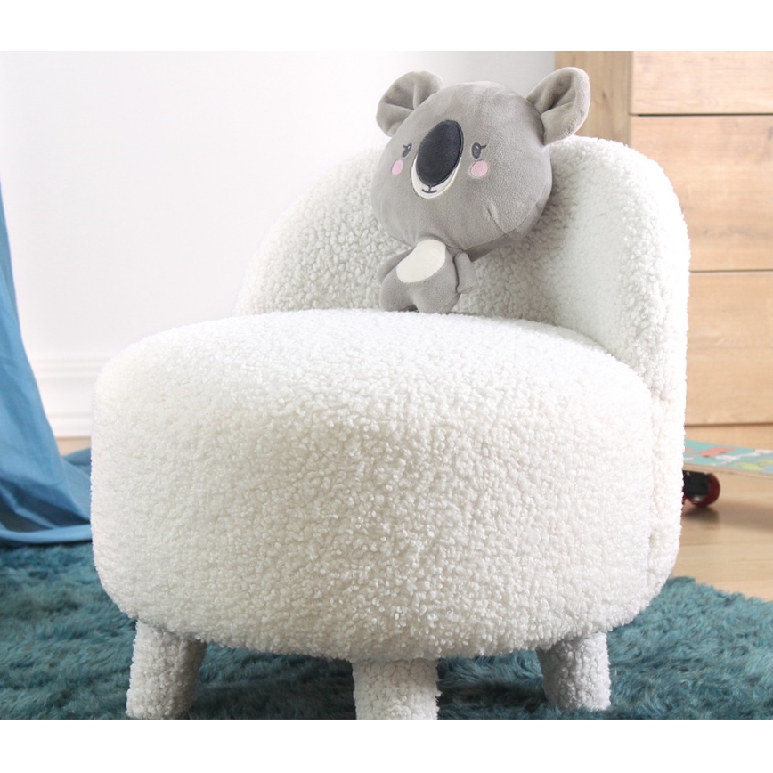 Fauteuil enfant PIXI, Ø 46 cm, blanc