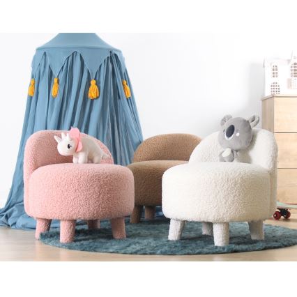 Fauteuil enfant PIXI Ø 46 cm marron