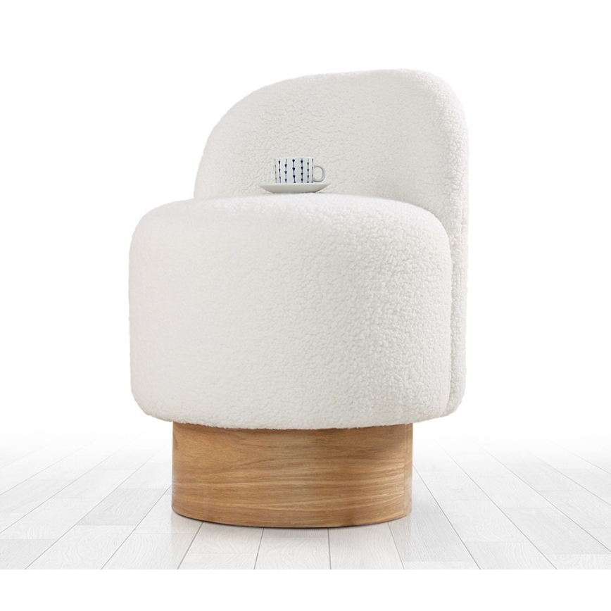 Fauteuil enfant RIKI 40x47 cm blanc