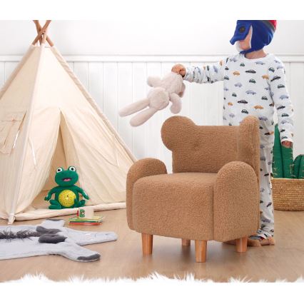 Fauteuil enfant TOBI marron