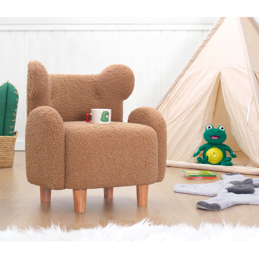 Fauteuil enfant TOBI marron