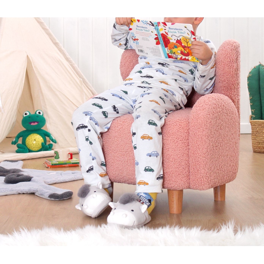 Fauteuil enfant TOBI rose