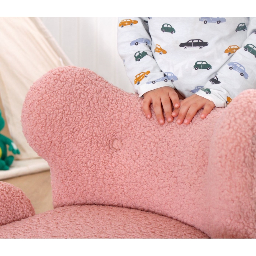 Fauteuil enfant TOBI rose