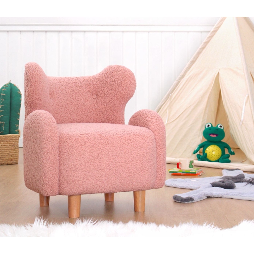 Fauteuil enfant TOBI rose
