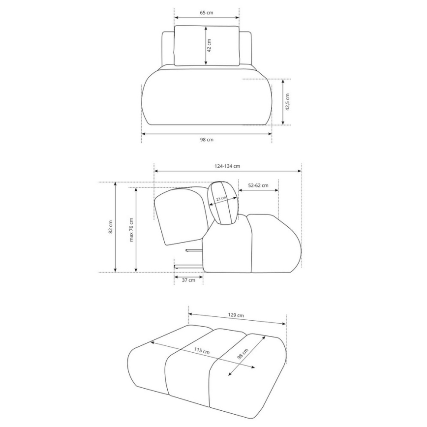 Fauteuil FANO marron