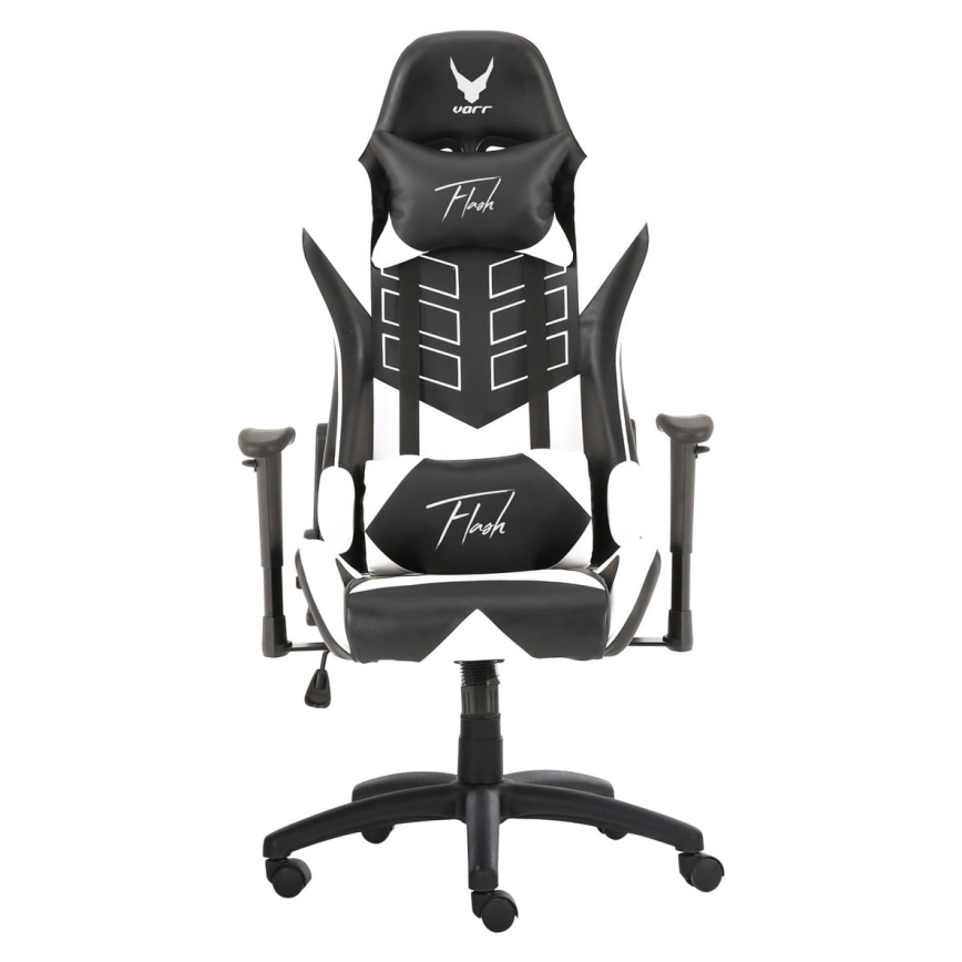 Fauteuil gaming VARR Flash avec rétro-éclairage LED RVB + télécommande noire/blanche
