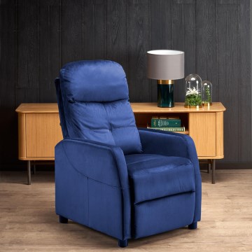 Fauteuil inclinable FELIPE bleu