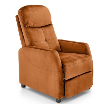 Fauteuil inclinable FELIPE marron clair