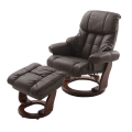 Fauteuil inclinable HABI marron/noyer