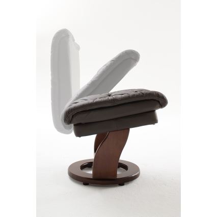 Fauteuil inclinable HABI marron/noyer