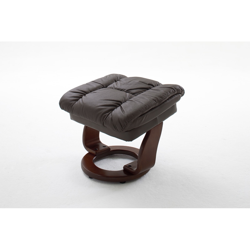 Fauteuil inclinable HABI marron/noyer