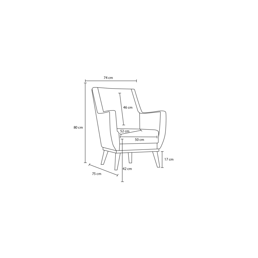 Fauteuil NUPI crème