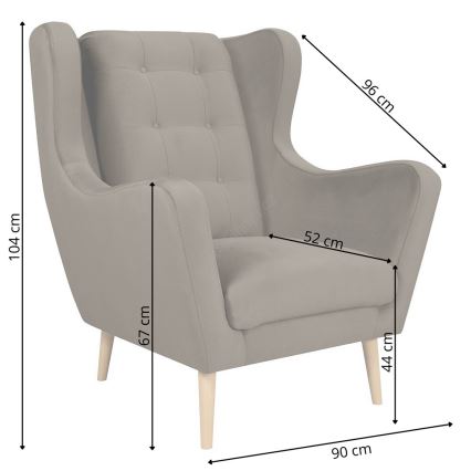 Fauteuil OMI XXL gris