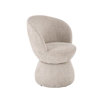 Fauteuil pivotant CLARO beige