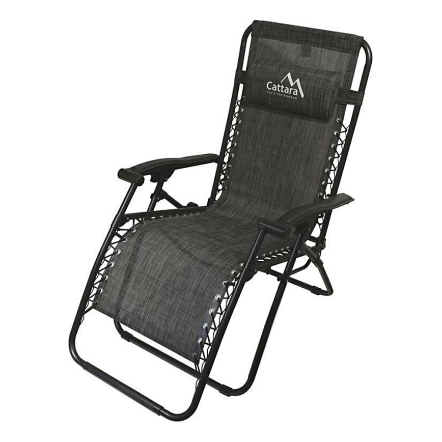 Fauteuil pliant et réglable anthracite