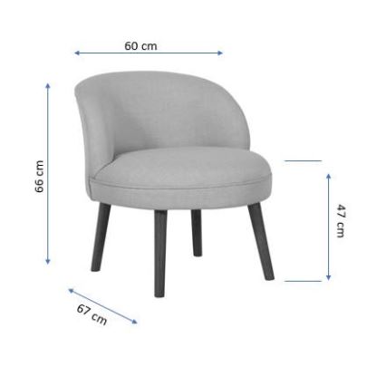 Fauteuil pour enfant KUNI, crème
