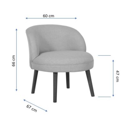 Fauteuil pour enfant KUNI gris