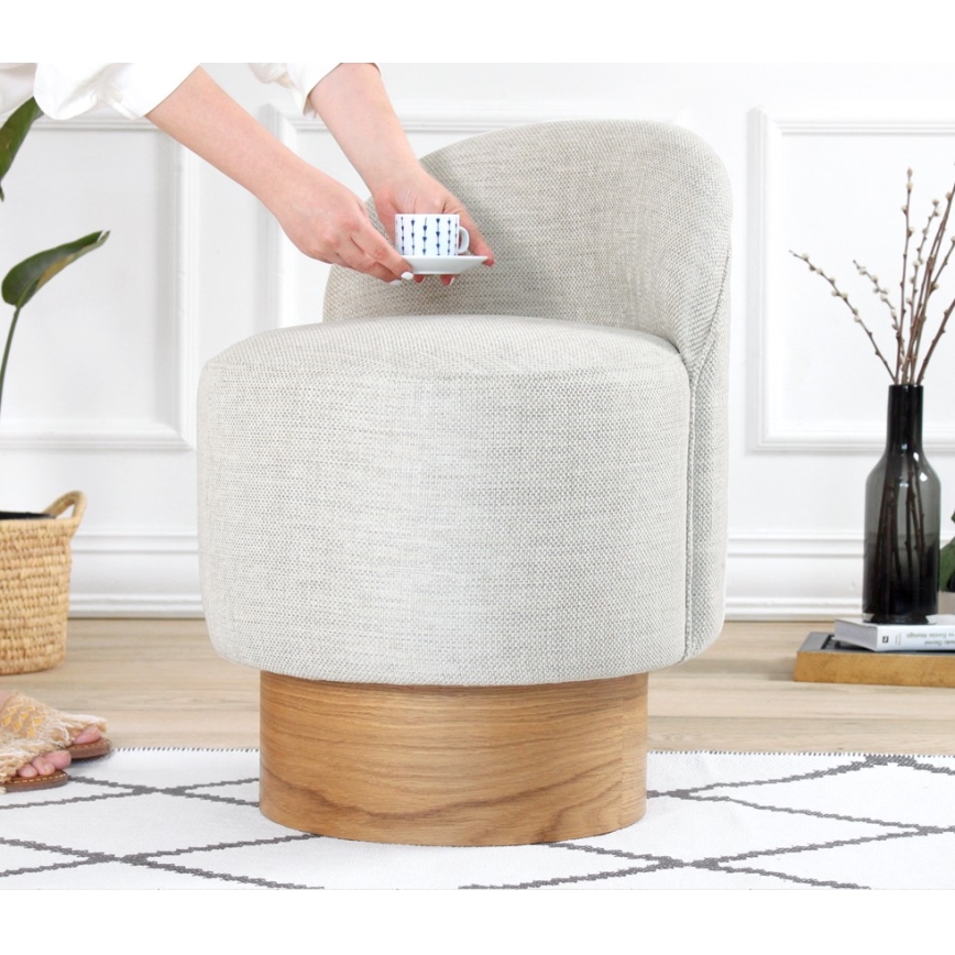 Fauteuil pour enfant RIKI 40x47 cm, gris clair