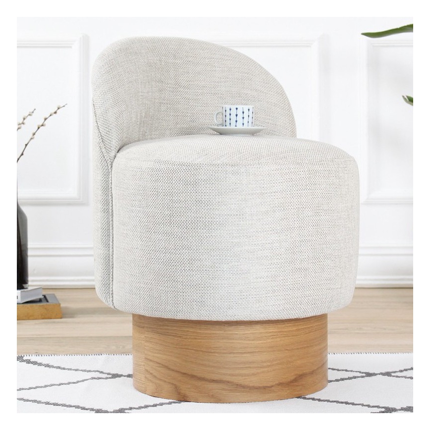 Fauteuil pour enfant RIKI 40x47 cm, gris clair