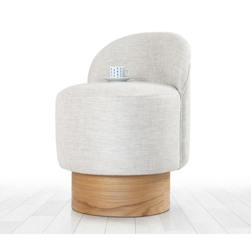 Fauteuil pour enfant RIKI 40x47 cm, gris clair