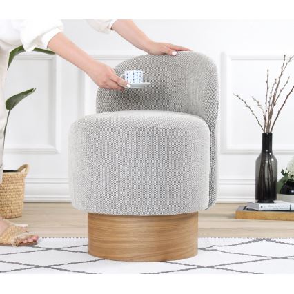 Fauteuil pour enfant RIKI 40x47 cm, gris