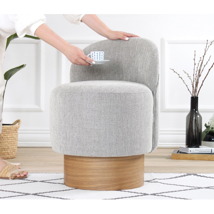 Fauteuil pour enfant RIKI 40x47 cm, gris