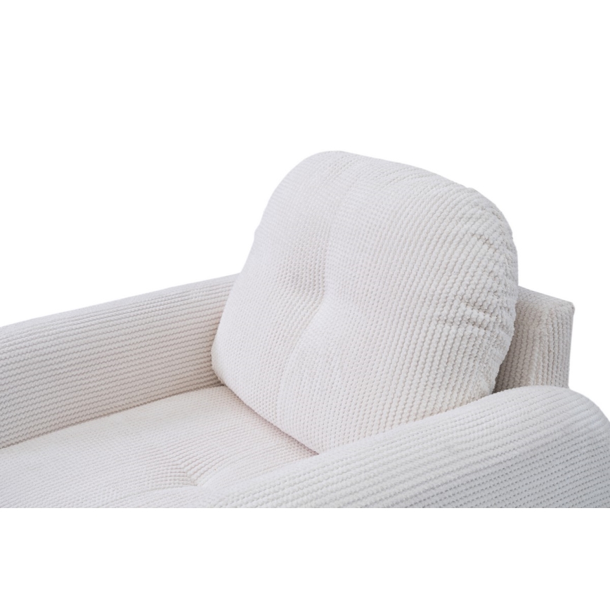 Fauteuil rembourré CLOUDY, coloris crème