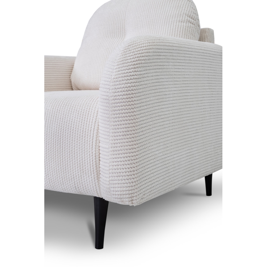 Fauteuil rembourré CLOUDY, coloris crème