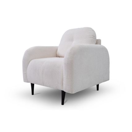 Fauteuil rembourré CLOUDY, coloris crème
