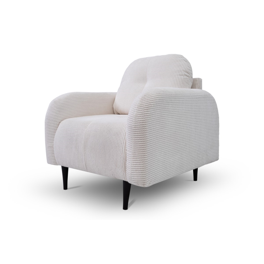Fauteuil rembourré CLOUDY, coloris crème