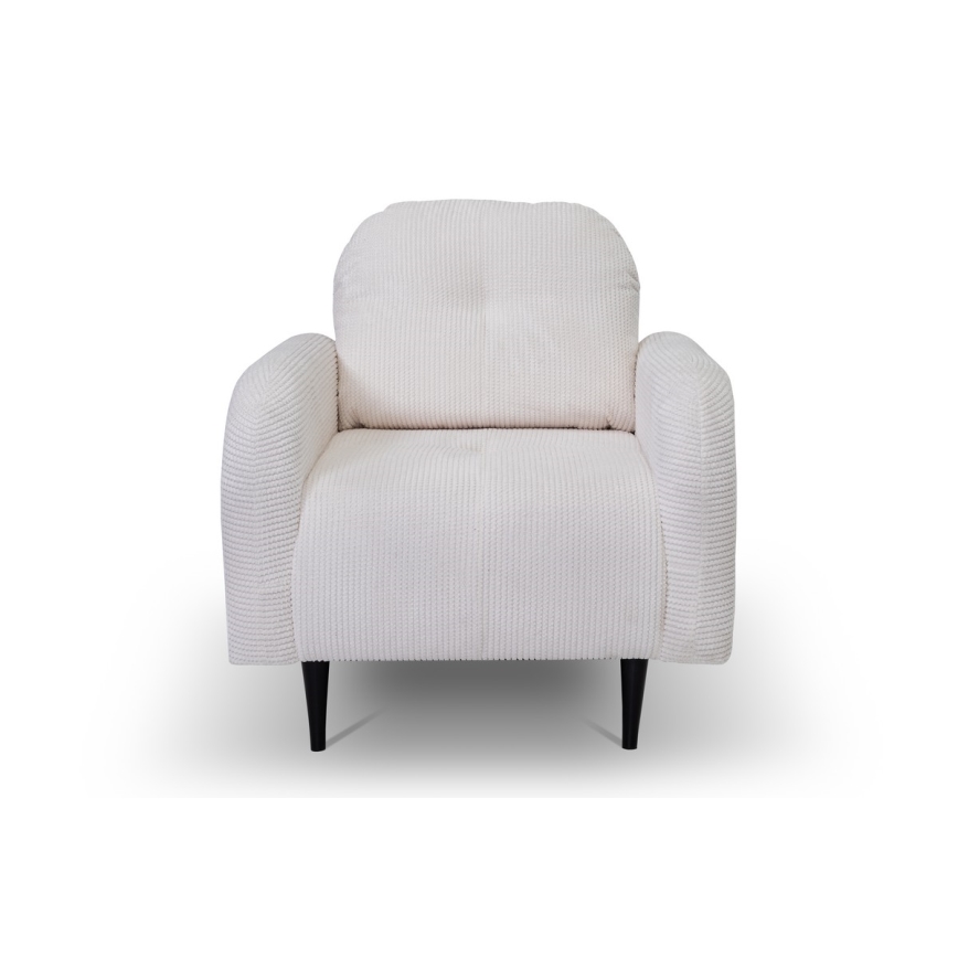 Fauteuil rembourré CLOUDY, coloris crème